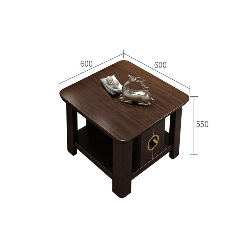 home furniture real wood squaretea table wooden Chinese corner tea table modern wood small coffee table for living room