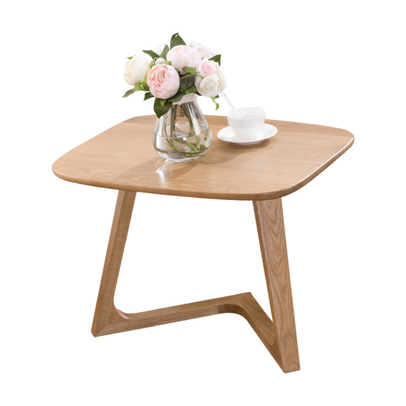 Simple Convenient Solid oak wood modern design coffee tea table livingroom furniture set