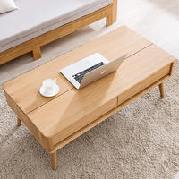 nature solid oak wood coffee table for livingroom furniture set