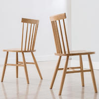 2020 modern design nordic high quality solid wood dining chair ningbo with wooden legs room furniture