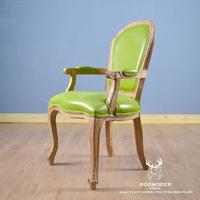Hot selling high quality round back solid wood dining chair in restaurant