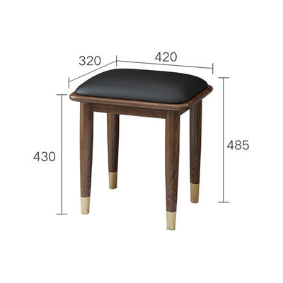 Factory direct price wholesale retail high quality popular solid wood dressing stool