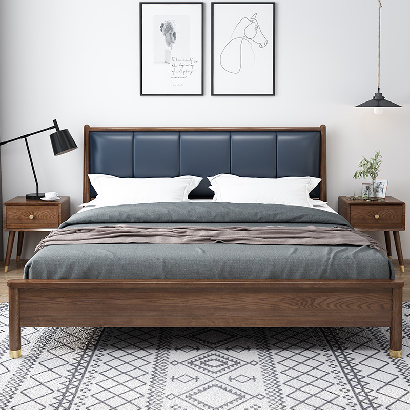 Custom multifunctional space saving adult furniture lift up storage soild wood decorative bed design forbedrooms