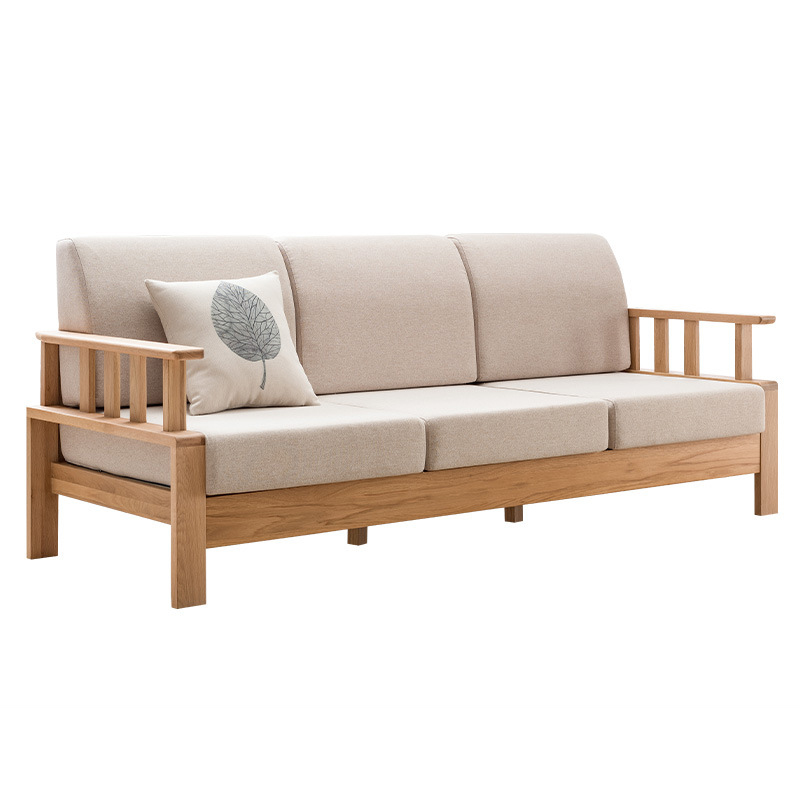 European free Style Living Room FurnitureLinen Fabric wooden Sectional Luxury Sofa