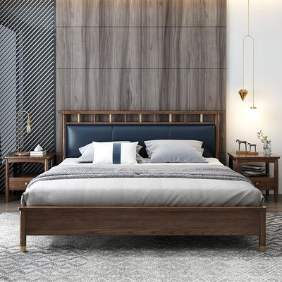 2020multi functional new model comfort bed room furniture bedroom set full size solid wood bed for bedroom