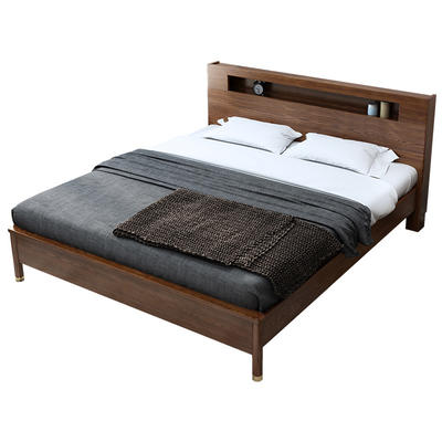 2020 Nordic Simple Hot SaleModern Hot Selling Wood Bed Latest Double Bedroom Designs Bed Room Furniture soild wood bed