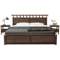 Customizable multi function new design hot sale soild wood high box bed furniture that can store a lot of things