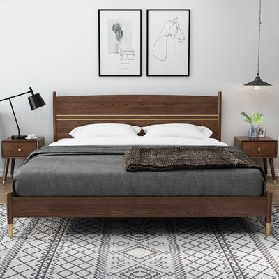 double rustic solid wood beds wooden bed frame