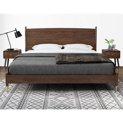 Boomdeer popular special offer latest Customizable design modern single double useful 1.8 m solid wood bed furniture bed frame