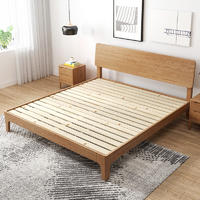 special offer latest design modern double storage solid wood bed