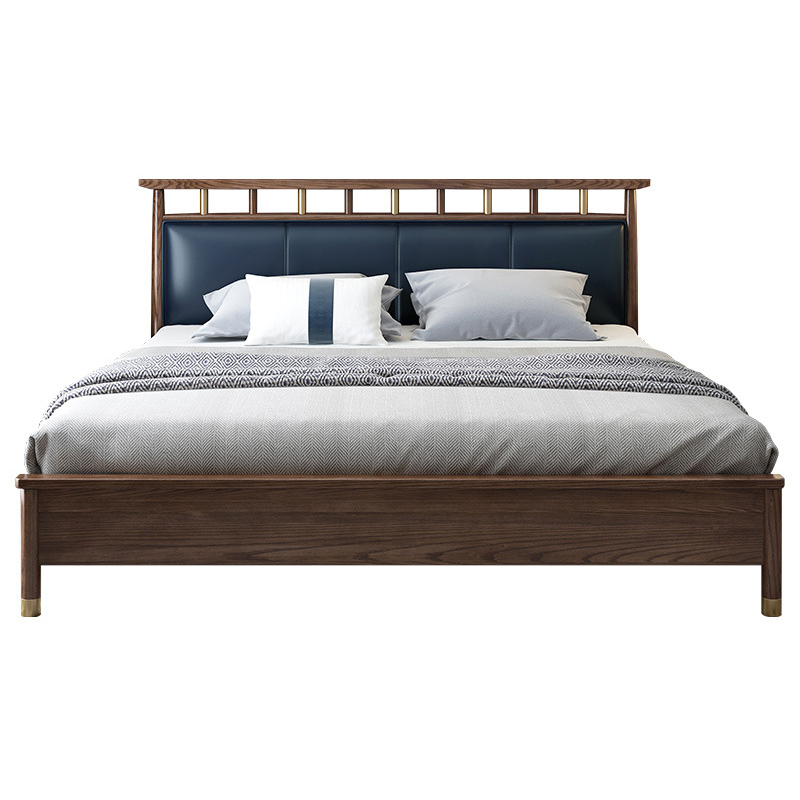 High Quality Bedroom Furniture Modern Style wooden Frame Platform Luxury Bed Set
