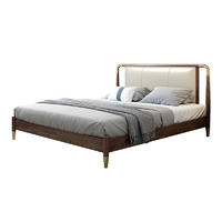 Bedroom furnitureking sizemodern luxurydesign solid wood frame platform sleeping bed set