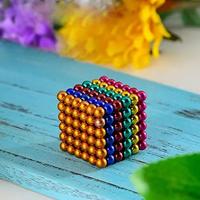 Factory direct sellmagnetic ball toys 3mm 5mm 216 pcs strong colour magnetic rods magnetic balls
