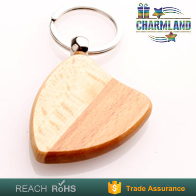 customized luxury natural wood key chain