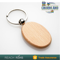 Free Sample wholesale high quality wooden key tags wooden key ring