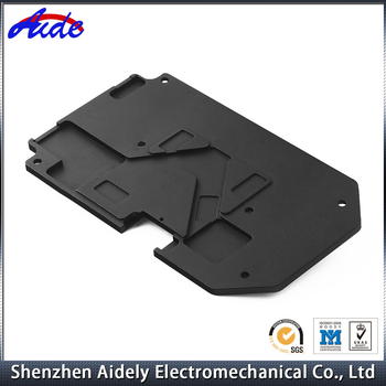 CNC machined parts aluminium alloy black anodized Industrial equipment
