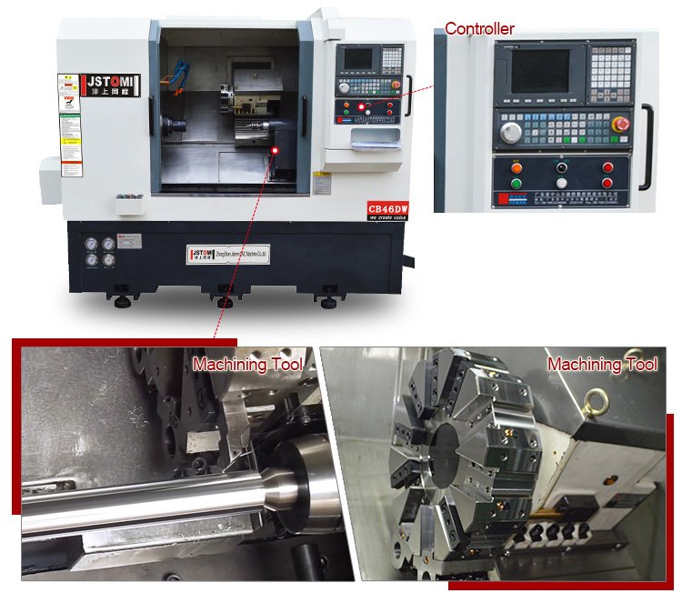 professional cnc metal lathe cost benefit with tailstock for workplace